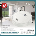 K050A 3 az 1-ben seprő robot permetező felmosással