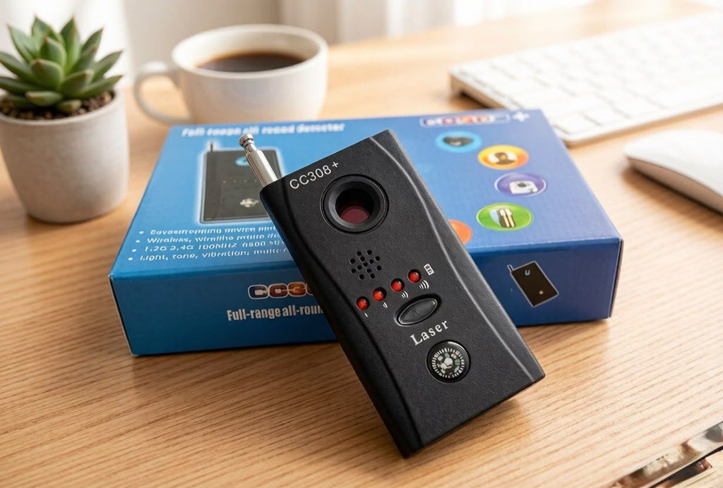 CC308+ Anti-Spy RF jel és rejtett kamera érzékelő