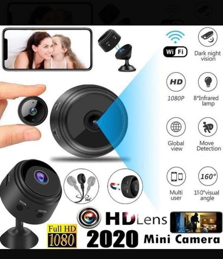 A9 mini WiFi kamera éjszakai látással és mozgásérzékeléssel