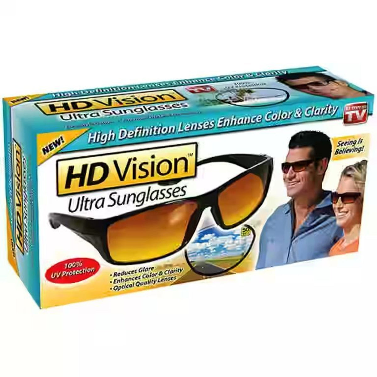 HD Vision Ultra napszemüveg (csillantásgátló borostyánsárga lencsék)