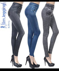 Slim Jeggings farmerhatású rugalmas leggings