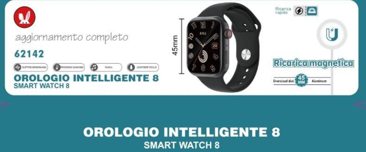 Smart Watch 8 okosóra (45 mm) mágneses töltéssel