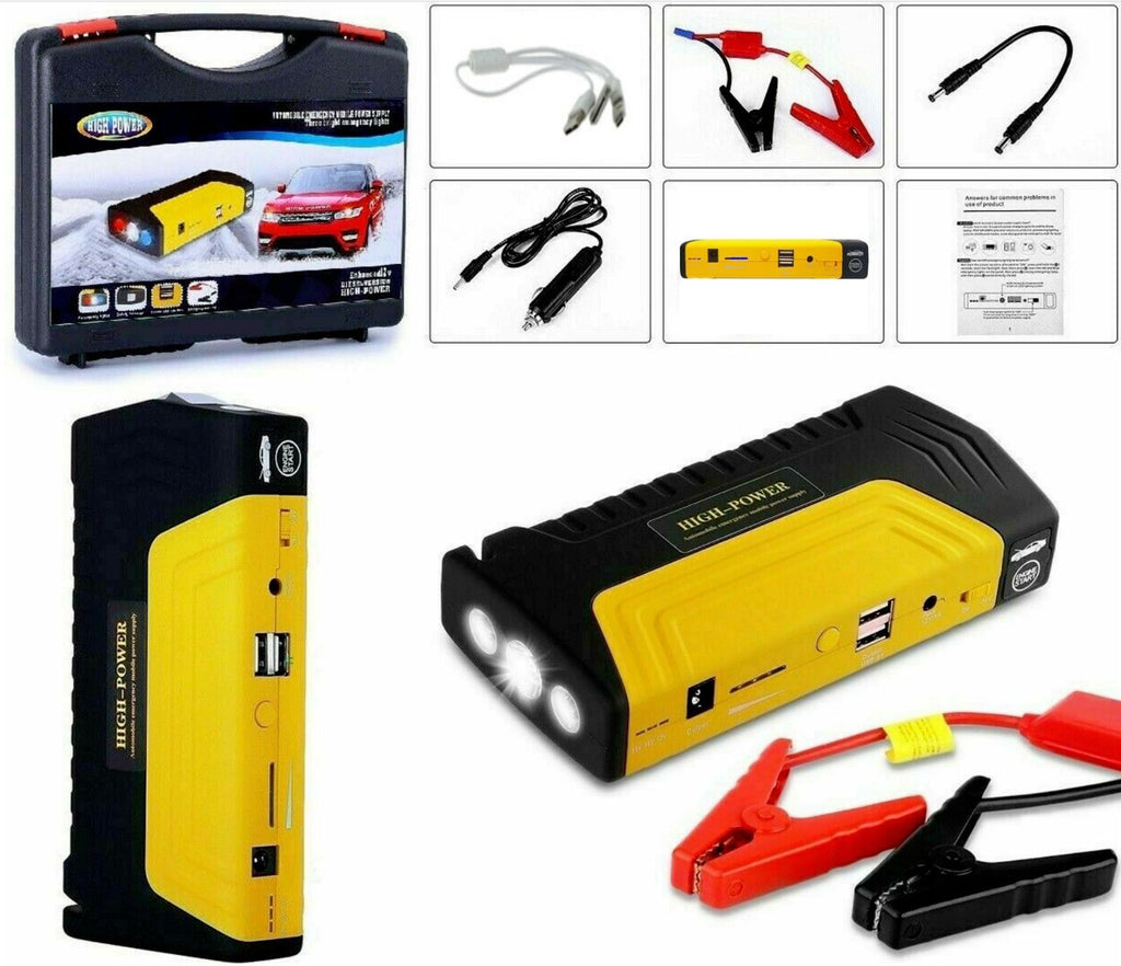 Hordozható autós indító és power bank kofferrel
